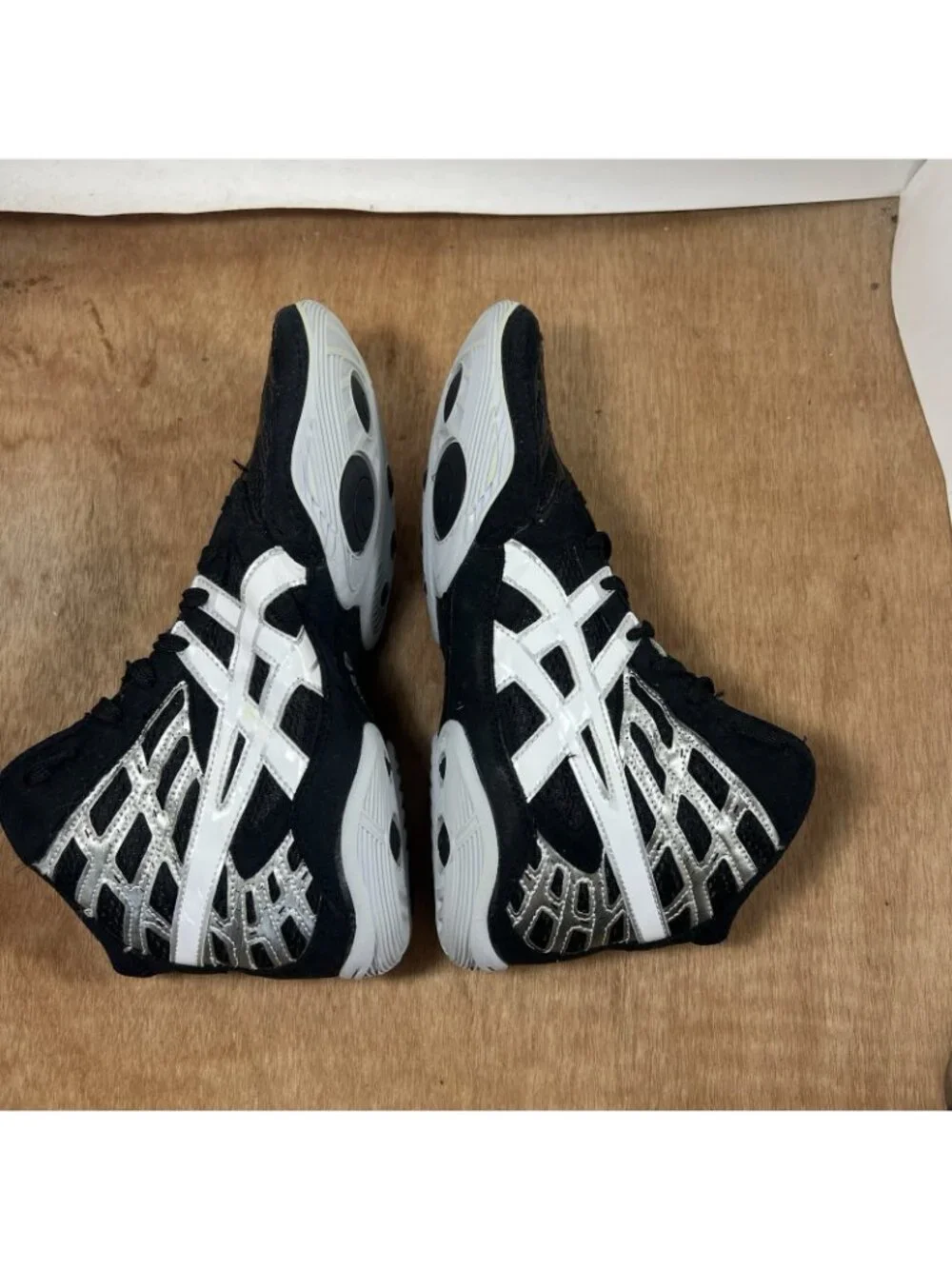 Asics Split Second Men's Size 9 Black Wrestling Shoes Sneakers J203Y